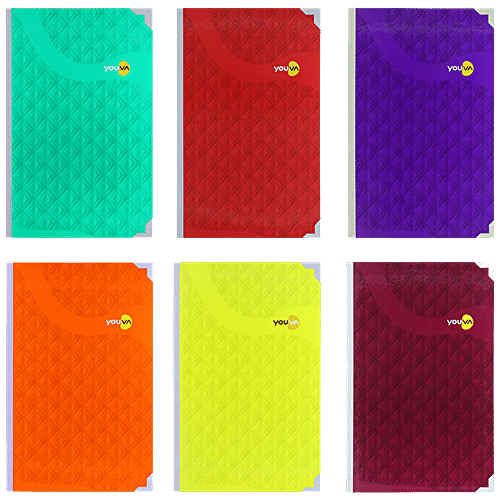 Navneet Youva Notebook - Ruled, Single Line, Case Bound, 210 mm x 330 mm, 432 Pages, 1 pc