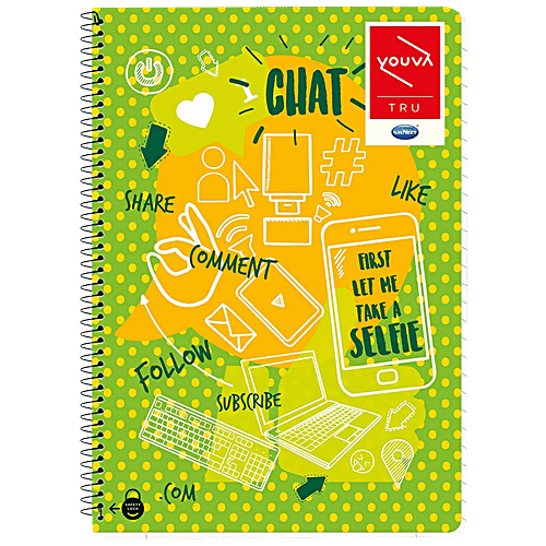 Buy Navneet Youva Spiral Bound Notebook With 300, Pages, Premium