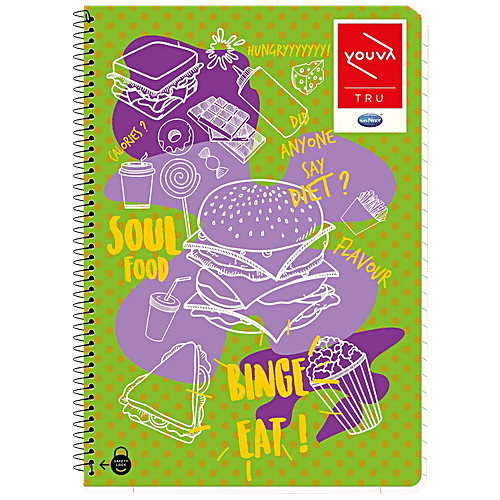 Buy Navneet Youva Notebook Unruled, Spiral Bound, A4, 300 Pages