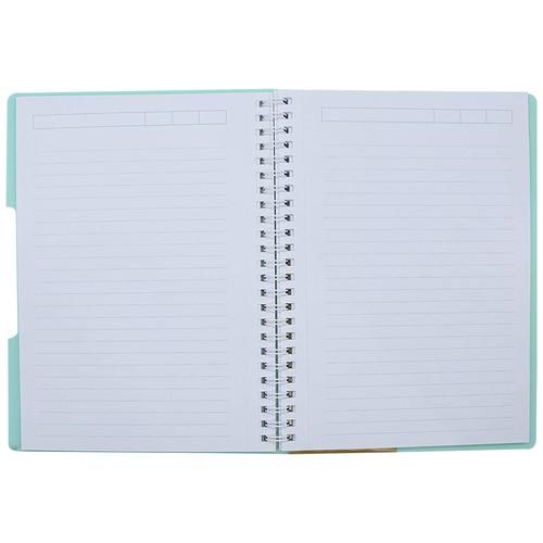 Buy Navneet HQ Wiro Bound Single Subject Notebook - Single Line, 160 Pages,  Mint Green Colour Cover Online at Best Price of Rs 160 - bigbasket