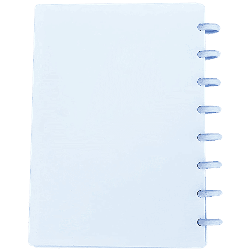 Navneet HQ Ezee Disc Notebook - Ruled, Single Line, White, A5, 120 Pages, 1 pc  