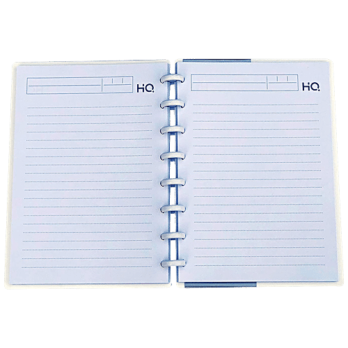Navneet HQ Ezee Disc Notebook - Ruled, Single Line, White, A5, 120 Pages, 1 pc  