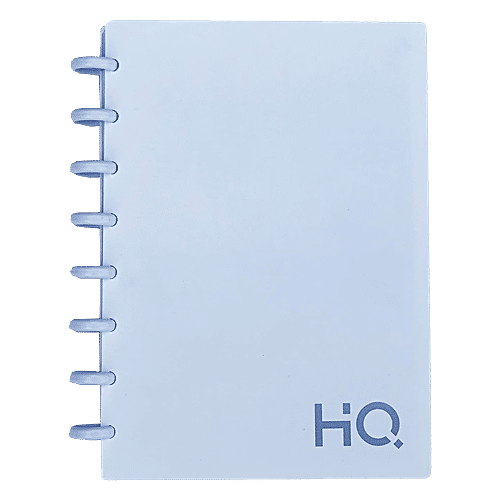 Navneet HQ Ezee Disc Notebook - Ruled, Single Line, White, A5, 120 Pages, 1 pc  