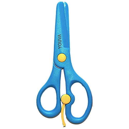 Buy Navneet Youva Kids Scissors With Round Tip & Spring Mechanism, Safe For Children Online at