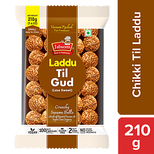 Buy JABSONS Chikki Til Laddu Sesame Seeds & Jaggery Based Snack