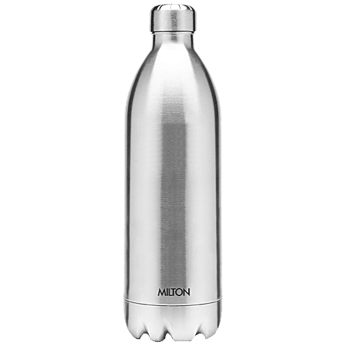 Milton Thermosteel Water Bottle With Jacket - Stainless Steel, 24 Hrs Hot & Cold, 1.8 L (1 pc) 
