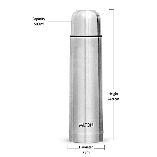 Buy Milton Thermosteel Plain Lid Flask Stainless Steel, Vacuum