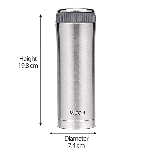 Buy Milton Stainless Steel Flask Thermosteel Optima 420, Double Wall Vacuum Insulation Online