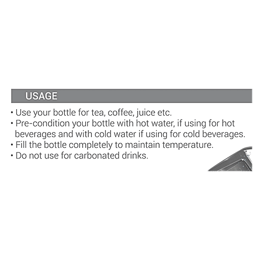 Milton Thermosteel Glassy 1000 -  Water Bottle With Cup, 24 Hrs, Hot & Cold, Grey, 1 L (1 pc) 