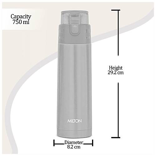 Milton Water Flask - Insulated Thermosteel, Blue, Atlantis, 750 ml (1 pc) 