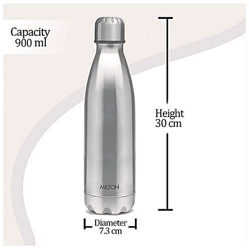 Milton Stainless Steel Water Bottle - Shine 1000, Silver, 1.75 L (1 pc)