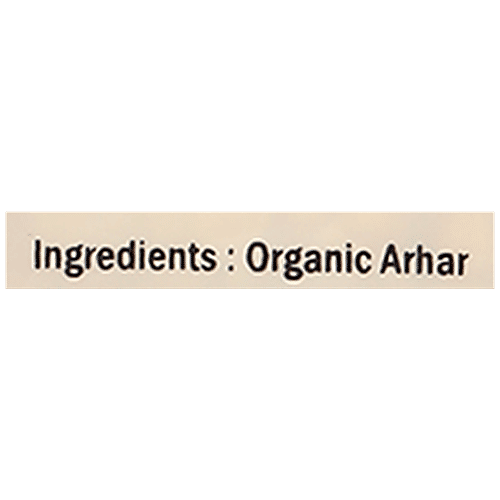 Organic India Arhar/Tur Dal - Unpolished, Helps In Digestion, No Preservatives, 500 g Pouch 