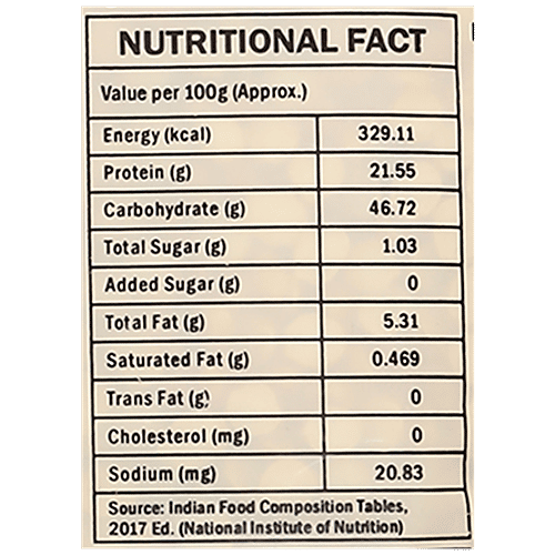 CHANA FLOUR NUTRITIONAL VALUE PER 100G visual data 4