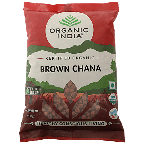 Organic India Brown Chana - Rich In Vitamins & Minerals, 500 g Pouch 