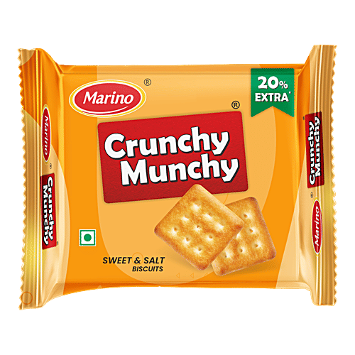 Marino Crunchy Munchy Biscuits - Sweet & Salt, Light & Crisp Teatime Snack, 64 g