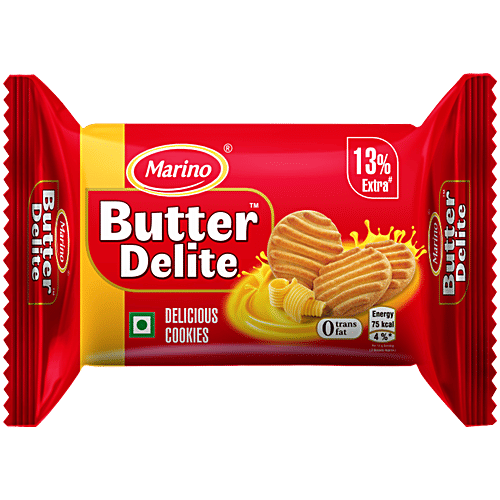 Marino Butter Delite Cookies - Light & Crisp , Teatime Snack, 75 g  