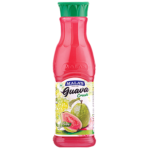 Malas Guava Crush - Refreshing Flavour, 750 ml PET Bottle