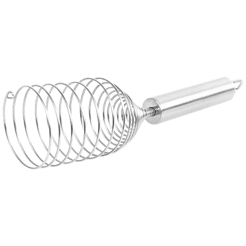 Elephant Egg Beater With Handle - Stainless Steel, Easy To Handle, 1 pc