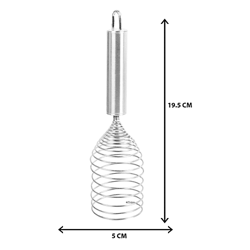 Elephant Egg Beater With Handle - Stainless Steel, Easy To Handle, 1 pc