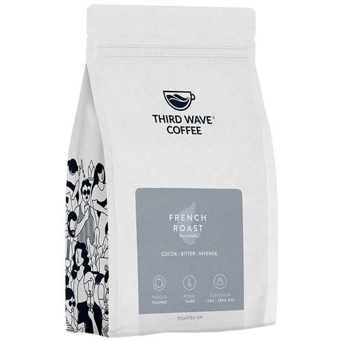 THIRD WAVE COFFEE French Roast - With Cocoa, Bitter & Intense Taste, 250 g  
