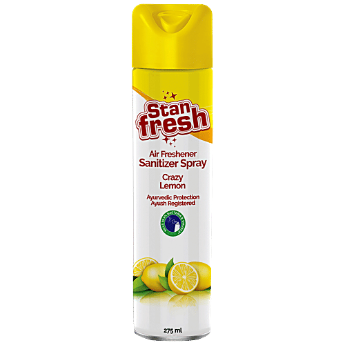 Buy STANFRESH Air Freshener Sanitizer Spray Kills 99.9 Germs, Crazy Lemon Online at Best