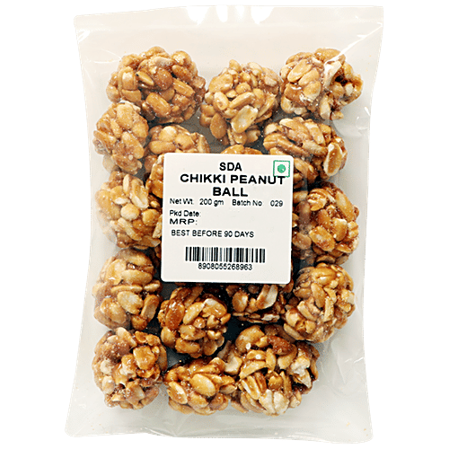 Buy SDA Peanut Chikki Ball Made With jaggery, Healthy Snack, Protein