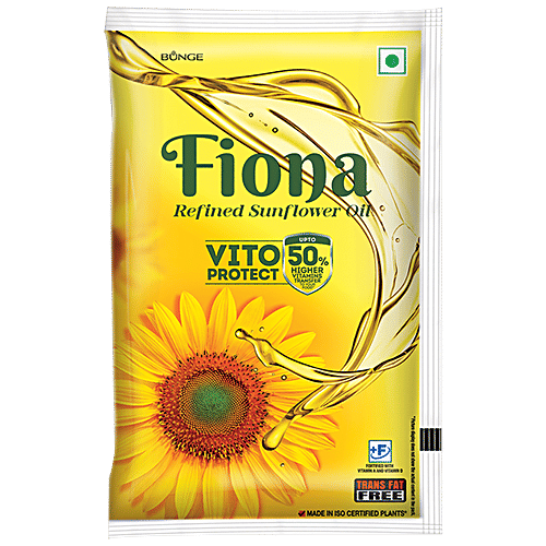 Buy Fiona Refined Sunflower Oil Trans Fat Free, Healthy Cooking Oil