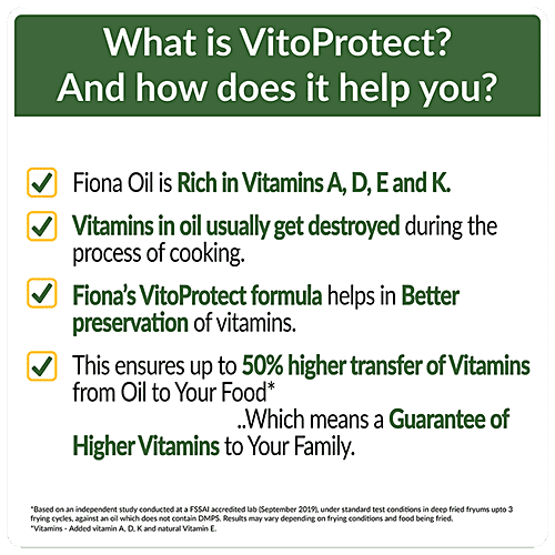 Buy Fiona Refined Sunflower Oil Trans Fat Free, Healthy Cooking Oil