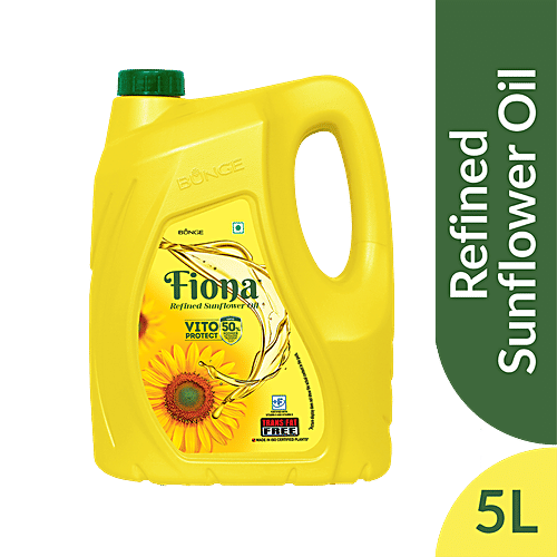 Buy Fiona Refined Sunflower Oil Trans Fat Free, Healthy Cooking Oil