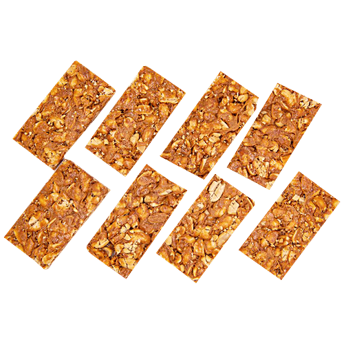 Danaram Chikki Bhatinda - Peanut & Jaggery Based, Healthy Sweet Snack, After Meal Dessert, 400 g  