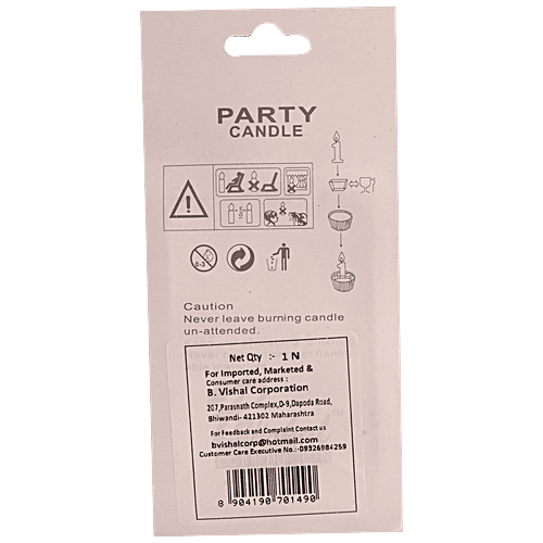 Se7en Number 2 Candle - For Cake Decoration, Birthday Parties, Anniversaries, Multicolour, 1 pc  