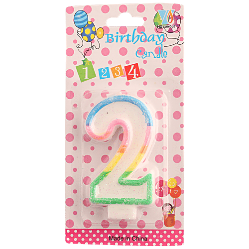 Buy SE7EN Number 2 Candle For Cake Decoration, Birthday Parties