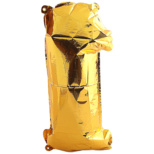 B Vishal Foil Numeric Balloon - Number 1, Decoration For Birthday , Anniversary, 1 pc  