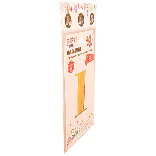 B Vishal Foil Numeric Balloon - Number 1, Decoration For Birthday , Anniversary, 1 pc  