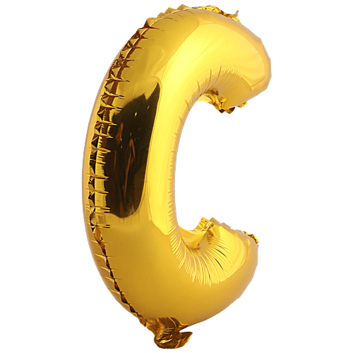 B Vishal Foil Alphabet Balloon - Letter C, Party Decor, For Birthday, Anniversary, 1 pc  
