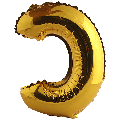 B Vishal Foil Alphabet Balloon - Letter C, Party Decor, For Birthday, Anniversary, 1 pc  