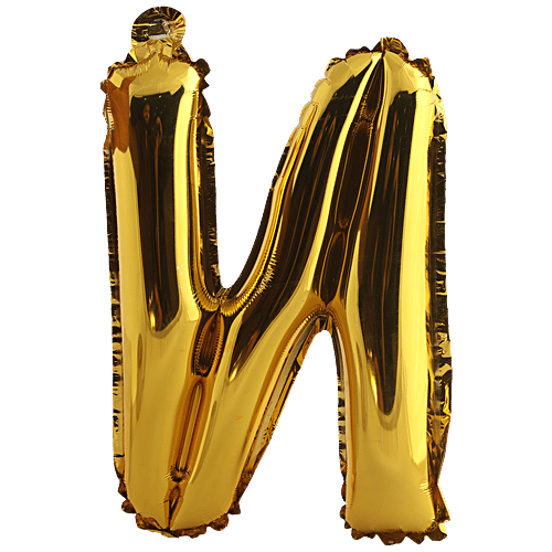 B Vishal Foil Alphabet Balloon - Letter N, Party Decor, For Birthday, Anniversary, 1 pc  