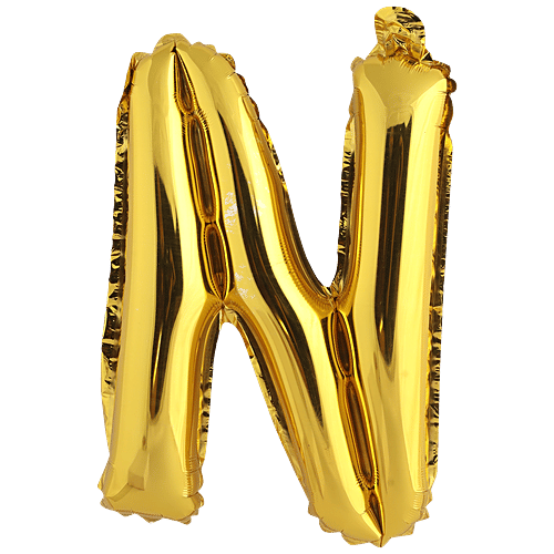 B Vishal Foil Alphabet Balloon - Letter N, Party Decor, For Birthday, Anniversary, 1 pc  