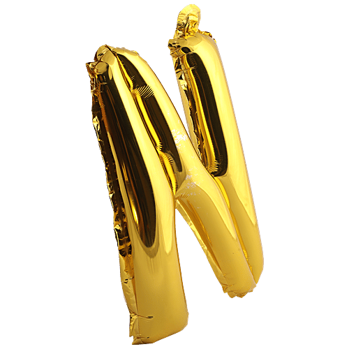 B Vishal Foil Alphabet Balloon - Letter N, Party Decor, For Birthday, Anniversary, 1 pc  