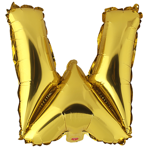 Buy Bvishal Foil Alphabet Balloon - Letter W, Party Decor, For Birthday ...