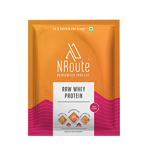 Buy NRoute Raw Whey Protein Powder No Additives & Flavourings, Pure