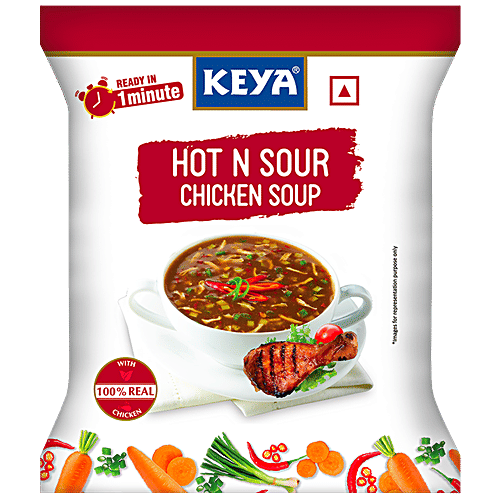 Buy Keya Hot N Sour Chicken Soup, Spicy, Ready In 1 Minute Online at