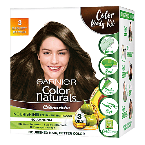 Buy Garnier Color Naturals Crème Hair Colouring Kit, 100 Grey