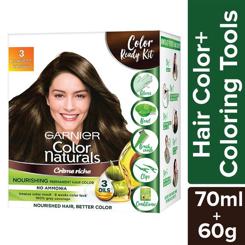 Buy Garnier Colour Naturals - Crème Hair Colouring Kit, 100% Grey Coverage,  No Ammonia Online at Best Price of Rs 299 - bigbasket