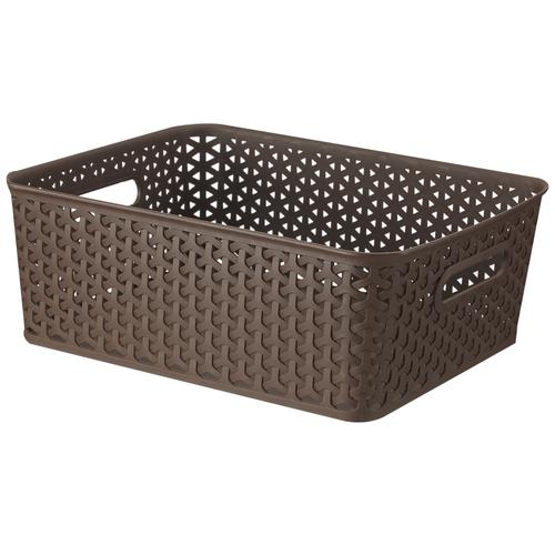 Buy Bel Casa Royal Basket - Plastic, Medium, Dark Brown, For ...
