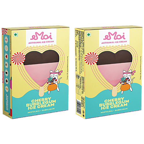 Buy eMoi Artisanal Ice Cream Cherry Bubblegum, Frozen Dessert Online