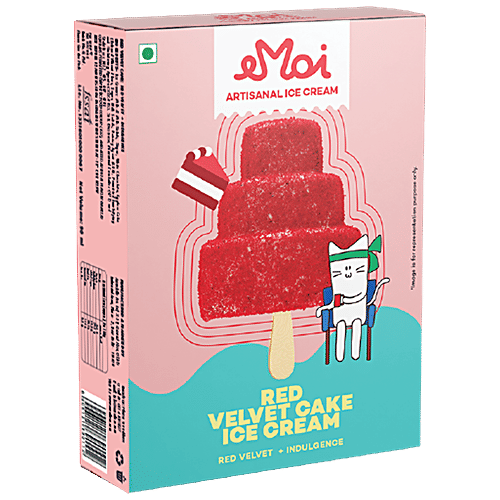 Buy eMoi Artisanal Ice Cream Red Velvet Cake, Frozen Dessert Online