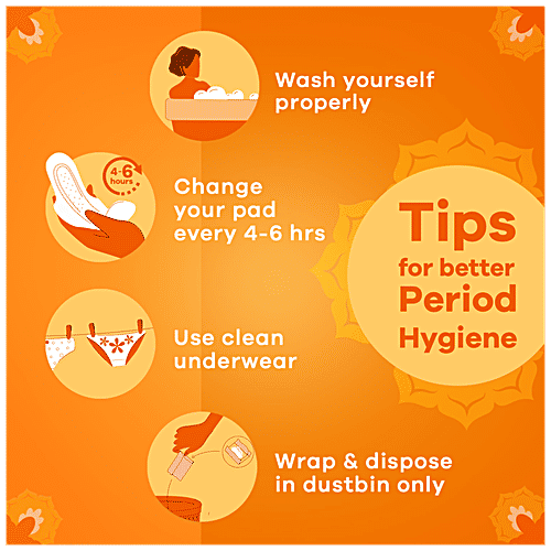 Whisper Choice Sanitary Pads - Up To 100% Stain Protection, XL, 18 pcs  