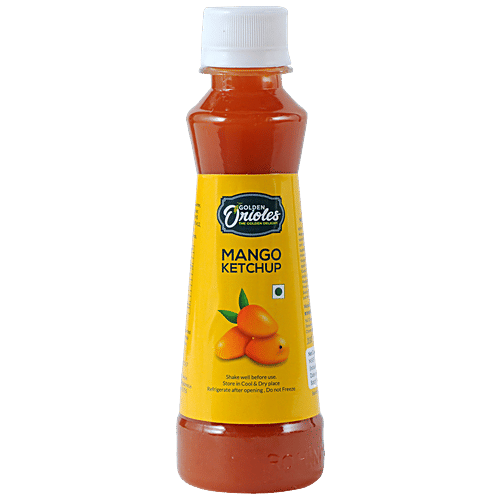 Mangopoint Golden Orioles - Mango Ketchup, Delectable & Sweet, Aromatic, 200 g Bottle 