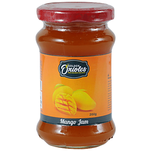 Mangopoint Golden Orioles - Mango Jam, Delectable & Sweet, 200 g Bottle 